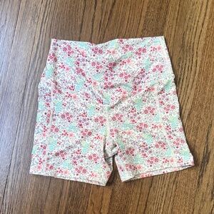Floral High-Waist Women's Shorts - Pink Multi
